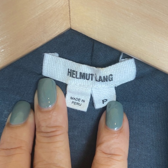 Helmut Lang Romper Size L Gray Short Hippie Beach Summer Faux Wrap Side Pockets - Picture 8 of 9